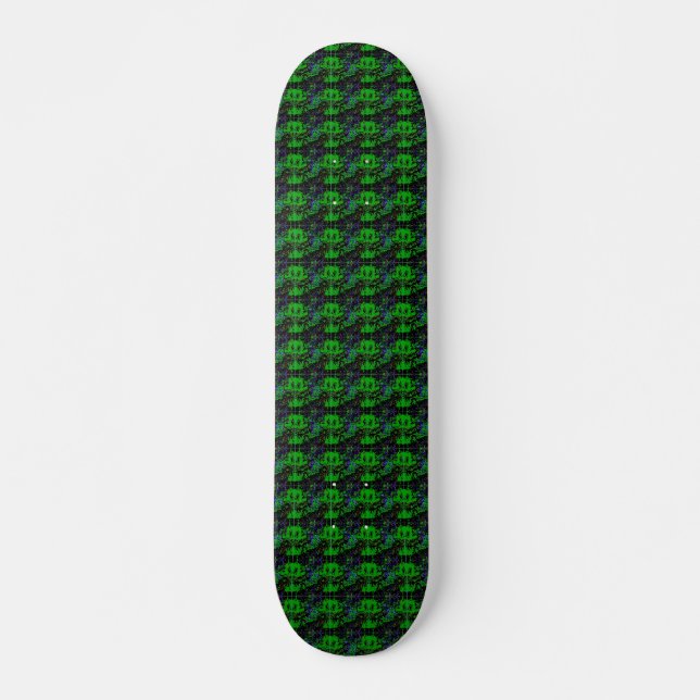 Skateboard Pequeño diablo verde (Anverso )