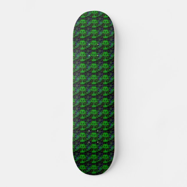 Skateboard Pequeño diablo verde (Anverso)