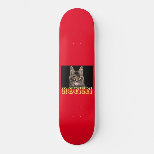 Skateboard PEQUEÑO KITTY RONIN Skate Deck (Anverso)