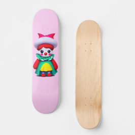 Skateboard Pequeño payaso blanco