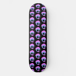 Skateboard Pequeños Personalizados rosados azules en blanco n