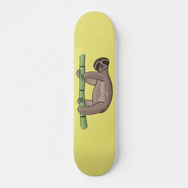 Skateboard Pereza sonriente suave en el ilustracion personali (Anverso )