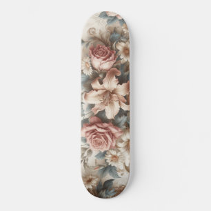 Skateboard Perfección floral anticuada ligera