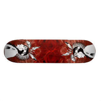 Skateboard Perfil indígena nativo americano