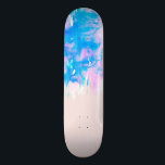 Skateboard Perforaciones de pintura rosada y azul en color pa<br><div class="desc">Esta tonalidad de pintura azul y rosa pastel es perfecta para una mujer hipster, artística y moderna. ***NOTA DE DISEÑO IMPORTANTE: Para las solicitudes de los personalizados relativas a los cambios en los aspectos del diseño; incluyendo intercambios de colores o productos coincidentes, o cualquier otra pregunta relacionada con el diseño,...</div>