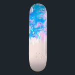 Skateboard Perforaciones de pintura rosada y azul en color pa<br><div class="desc">Esta tonalidad de pintura azul y rosa pastel es perfecta para una mujer hipster, artística y moderna. ***NOTA DE DISEÑO IMPORTANTE: Para las solicitudes de los personalizados relativas a los cambios en los aspectos del diseño; incluyendo intercambios de colores o productos coincidentes, o cualquier otra pregunta relacionada con el diseño,...</div>