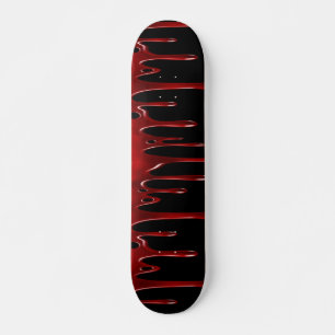 Skateboard Perforaciones de sangre en negro
