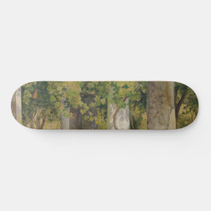 Skateboard Pérgola Con Uvas De Vino (Paisaje De Viñedo)