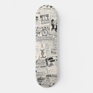 Skateboard Periódico Vintage