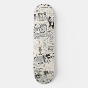 Skateboard Periódico Vintage