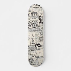 Skateboard Periódico Vintage
