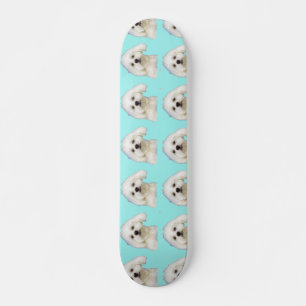 Skateboard Perrito maltés