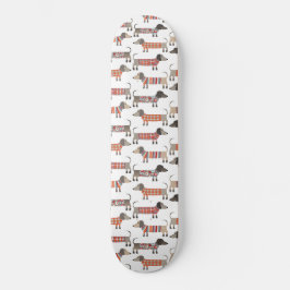 Skateboard Perro Dachshund Sausage