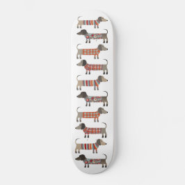 Skateboard Perro Dachshund Sausage