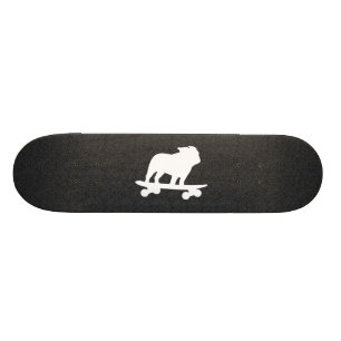Skateboard Perro inglés de Guay de la silueta del bulldog qu