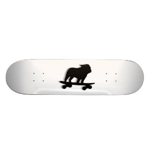 Skateboard Perro inglés de Guay de la silueta del bulldog qu