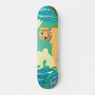 Skateboard Perro mascota en el parque