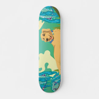 Skateboard Perro mascota en el parque