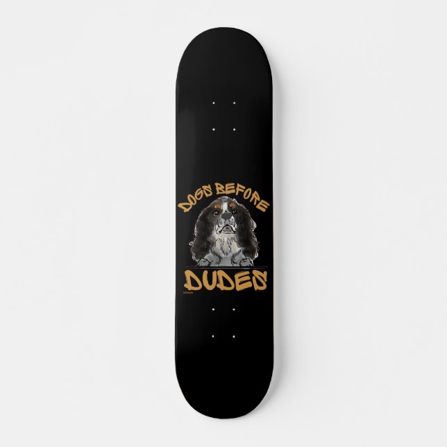 Skateboard PERROS ANTES DE DUDES Cavalier King Charles Spanie (Anverso )
