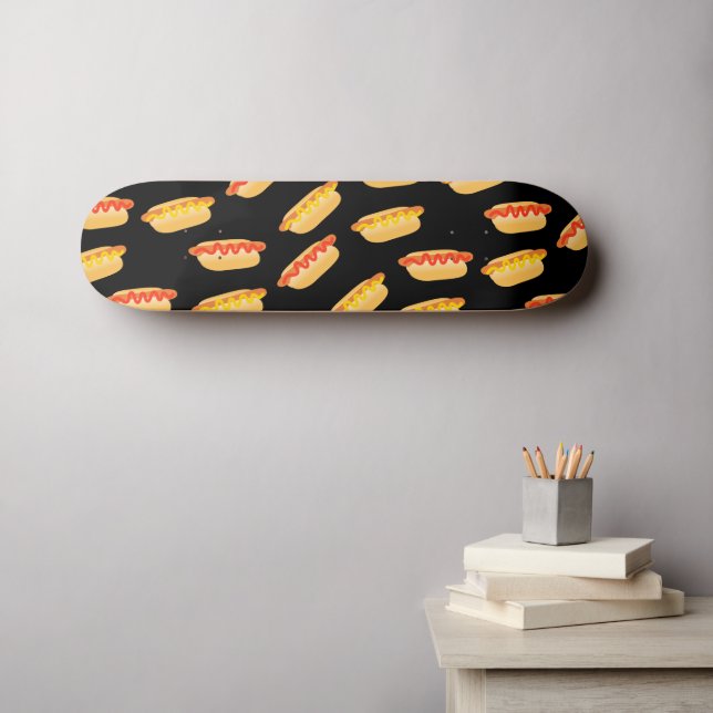Skateboard Perros calientes de Guay (Arte de pared (horz))