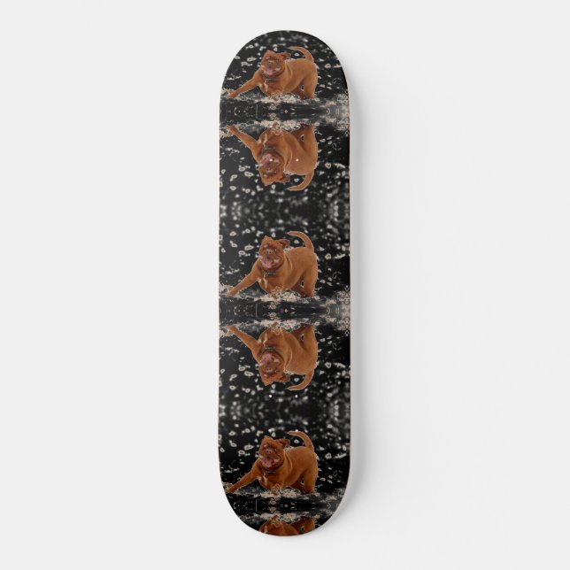 Skateboard Perros divertidos (Anverso)