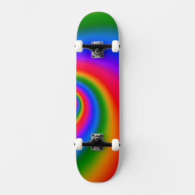 Skateboard Persiguiendo a la junta arcoiris (Anverso)