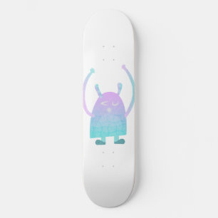 Skateboard Personaje de monstruo adorable para niños