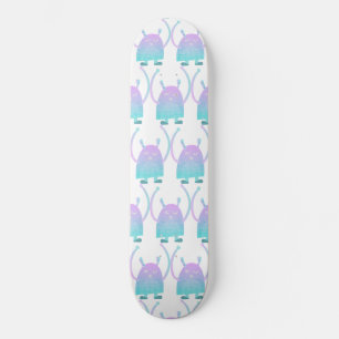 Skateboard Personaje de monstruo adorable para niños
