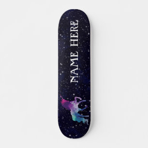 Skateboard Personaliza tu propio unicornio mágico colorido