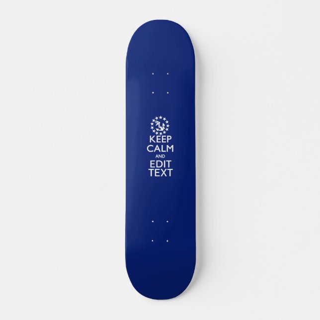 Skateboard Personaliza Tu Texto De Manera Calma Y Edición Náu (Anverso )