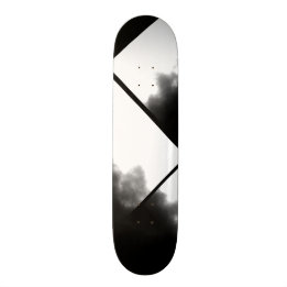 Skateboard Personalizable blanco y negro de la cubierta de la