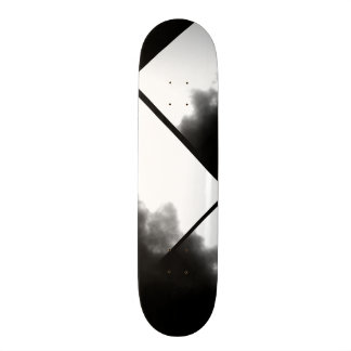 Skateboard Personalizable blanco y negro de la cubierta de la