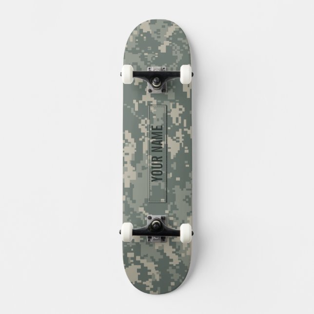 Skateboard Personalizable del camuflaje del ACU del ejército (Anverso)