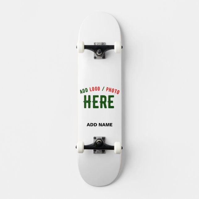 SKATEBOARD PERSONALIZABLE MODERNO ESTILO BLANCO VERIFICADO MA (Anverso)