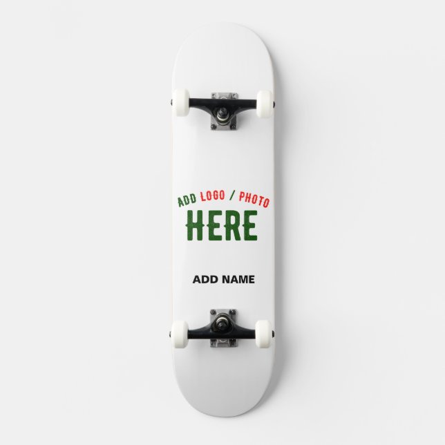 SKATEBOARD PERSONALIZABLE MODERNO ESTILO BLANCO VERIFICADO MA (Anverso)