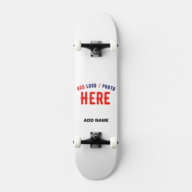 SKATEBOARD PERSONALIZABLE MODERNO ESTILO BLANCO VERIFICADO MA (Anverso)