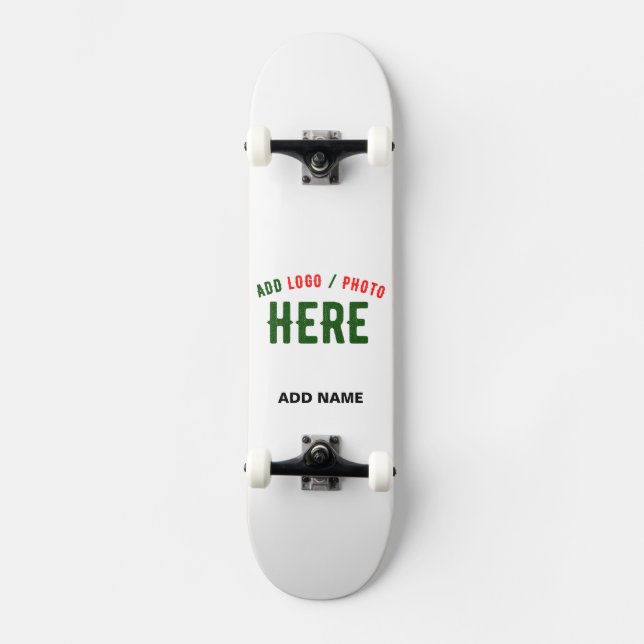 SKATEBOARD PERSONALIZABLE MODERNO ESTILO BLANCO VERIFICADO MA (Anverso)