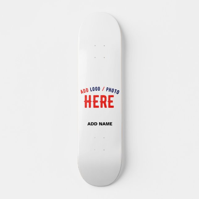 SKATEBOARD PERSONALIZABLE MODERNO ESTILO BLANCO VERIFICADO MA (Anverso )