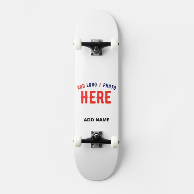 SKATEBOARD PERSONALIZABLE MODERNO ESTILO BLANCO VERIFICADO MA (Anverso)