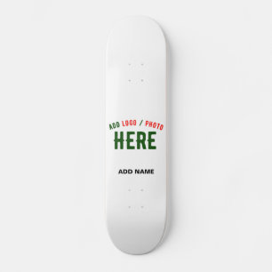 SKATEBOARD PERSONALIZABLE MODERNO ESTILO BLANCO VERIFICADO MA