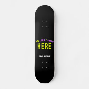 SKATEBOARD PERSONALIZABLE MODERNO ESTILO NEGRO VERIFICADO MAR