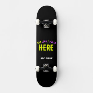 SKATEBOARD PERSONALIZABLE MODERNO ESTILO NEGRO VERIFICADO MAR