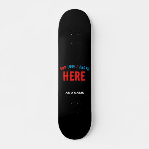 SKATEBOARD PERSONALIZABLE MODERNO ESTILO NEGRO VERIFICADO MAR