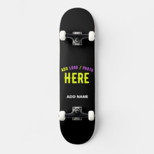 SKATEBOARD PERSONALIZABLE MODERNO ESTILO NEGRO VERIFICADO MAR