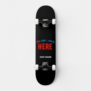 SKATEBOARD PERSONALIZABLE MODERNO ESTILO NEGRO VERIFICADO MAR