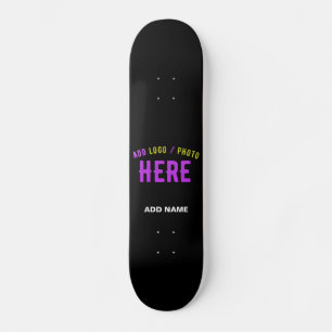 SKATEBOARD PERSONALIZABLE MODERNO ESTILO NEGRO VERIFICADO MAR