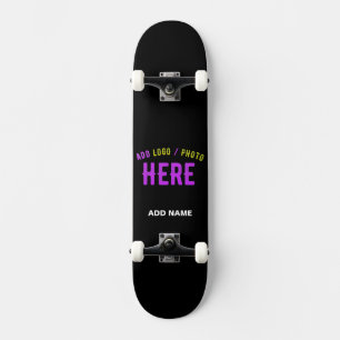 SKATEBOARD PERSONALIZABLE MODERNO ESTILO NEGRO VERIFICADO MAR