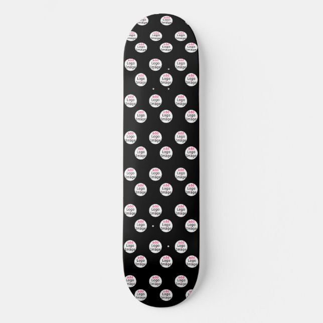 Skateboard Personalizable profesional Marca comercial Negro (Anverso)