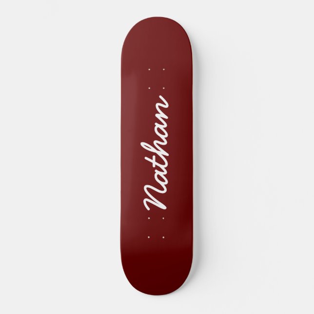 Skateboard Personalizable rojo (Anverso)