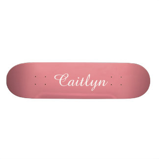 Skateboard Personalizable rosa fresa claro